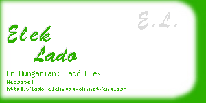 elek lado business card